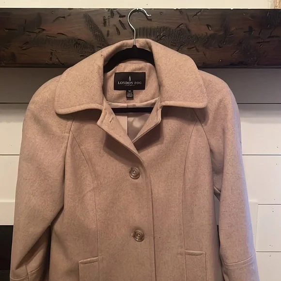 London Fog Beige/Oatmeal Winter Coat. Size XS. - Picture 6 of 9